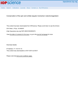 Conservation of the spin and orbital angular momenta in