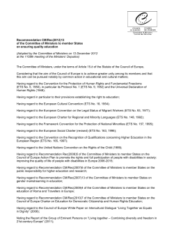 Home - Council of Europe