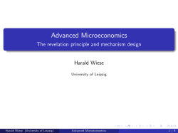 Advanced Microeconomics