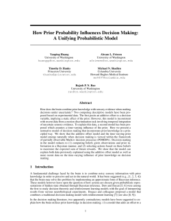 How Prior Probability Influences Decision Making: A Unifying