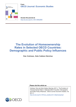 The Evolution of Homeownership Rates in Selected