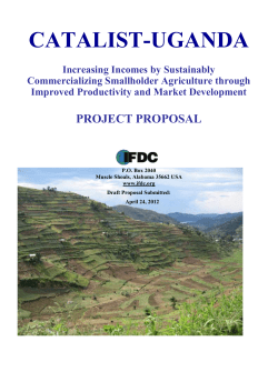 CATALIST-Uganda Grant Proposal