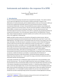 Instruments and statistics*the response &reg; in DPRI