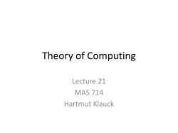 Algorithms (and Datastructures)