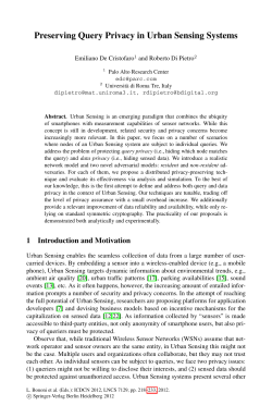 Preserving Query Privacy in Urban Sensing Systems