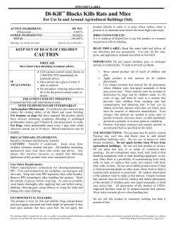 Di-Kill Blocks Specimen Label