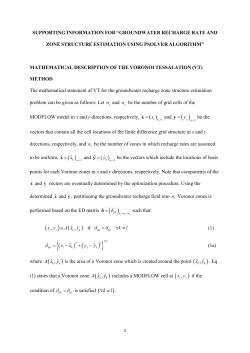 supporting information for &ldquo;groundwater recharge rate and