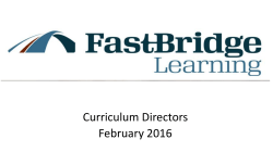 FastBridge Learning - Curriculum Directors