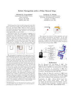 Robot Navigation with a Polar Neural Map