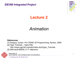 Animation in OGRE - PolyU