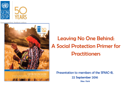 Leaving No One Behind