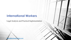 International Workers - Labour Laws Institute