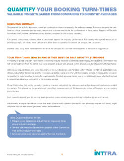 quantify your booking turn-times