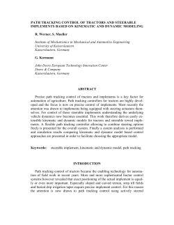 Tractor and Steerable Implement Model