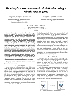 Hemineglect assessment and rehabilitation using a robotic serious