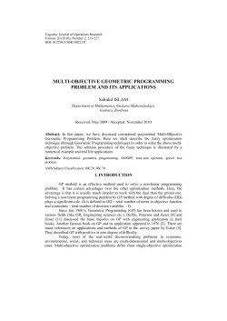 multi-objective geometric programming problem and its applications