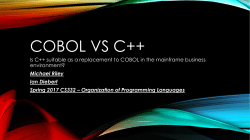 COBOL vs C++ - SourceForge
