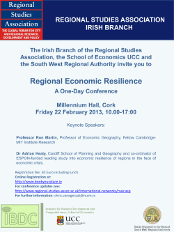 Regional Economic Resilience Flier