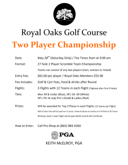 Royal Oaks Golf Course Two Player Championship