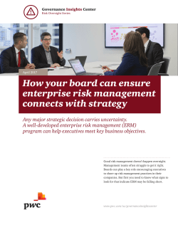 How your board can ensure enterprise risk management
