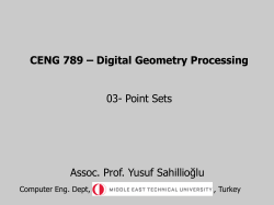 Point sets - CENG METU