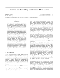 Pointwise Exact Bootstrap Distributions of Cost Curves