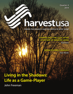 Living in the Shadows: Life as a Game-Player