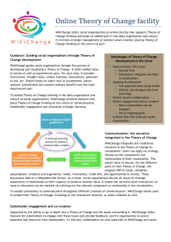 Online Theory of Change facility