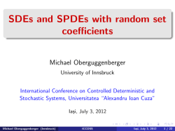 SDEs and SPDEs with random set coefficients