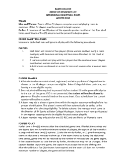 Basketball Rules