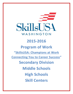 2015-2016 program of work