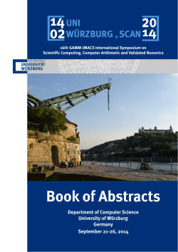 SCAN 2014 Book of Abstracts