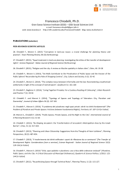 Francesco Chiodelli, Ph.D.