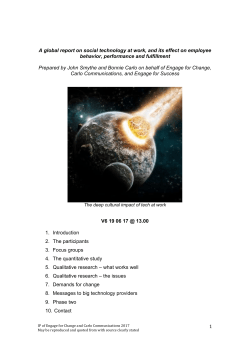 These five themes can form the foundations for a commercial and