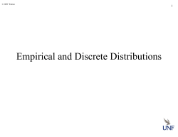 Empirical and Discrete Distributions
