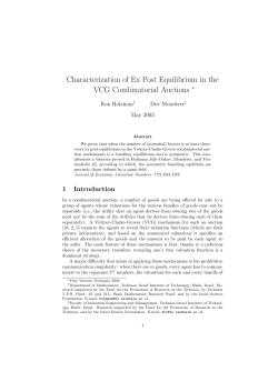 Characterization of Ex Post Equilibrium in the VCG Combinatorial
