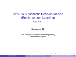 Reinforcement Learning