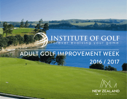 Brochure - Institute of Golf