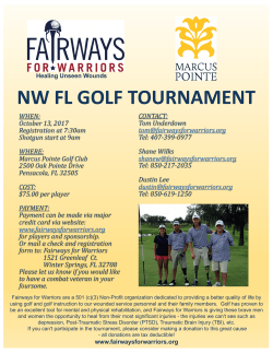NW FL Golf Flyer - Fairways for Warriors