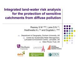 Integrated land-water risk analysis for the protection of