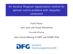 An iterative Bregman regularization method for optimal control
