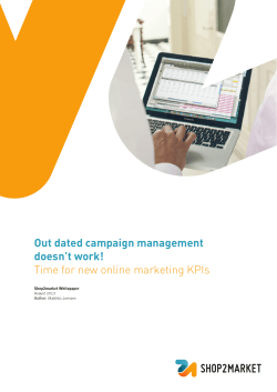 Out dated campaign management doesn`t work! Time for