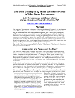 Life Skills Developed by Those Who Have Played in Video Game