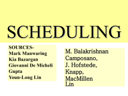 Scheduling, not ILP, not Force Scheduling.