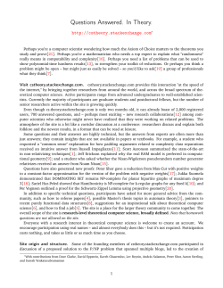 Questions Answered. In Theory.