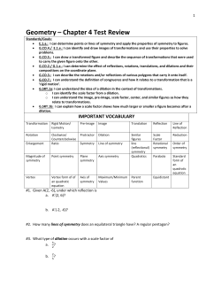Geometry &ndash; Chapter 4 Test Review
