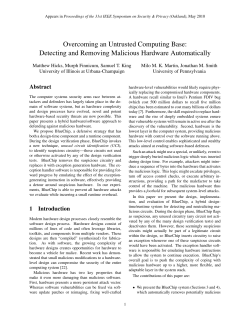 Overcoming an Untrusted Computing Base