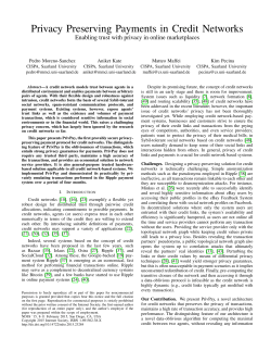 Privacy Preserving Payments in Credit Networks
