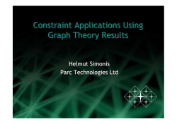 Constraint Applications Using Graph Theory Results Constraint