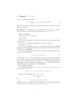1 Proof T : C &rarr; C